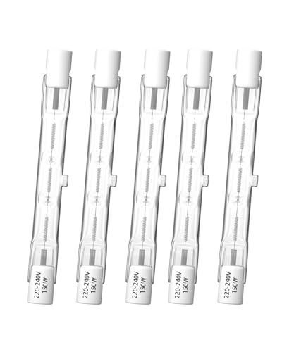 CucuGo R7S 78mm 150W Ampoule Halogène Linéaires Dimmable 2100lm J78 Projecteur Halogène Linéaire Blanc Chaud 2800K Pour L'éclairage Paysager, la...