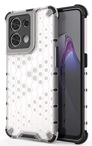 Image of Glasgow Back Case Cover Compatible with Oppo Reno8 5G / Reno 8 5G (Stylish Design) - Transparent