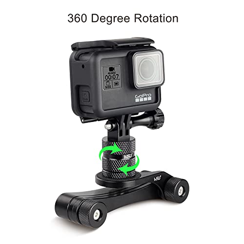 Hsu Aluminum 1/4 Inch 20 Camera Mount, 360 Degree Rotation Tripod Adapter Fits Gopro Hero, Sony, Xiaomi Akaso Camparki Action Cameras And Other Standard 1/4 Accessories #TOP4