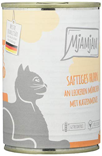 MjAMjAM Nourriture Humide pour Chats Poulet et Carottes 400g