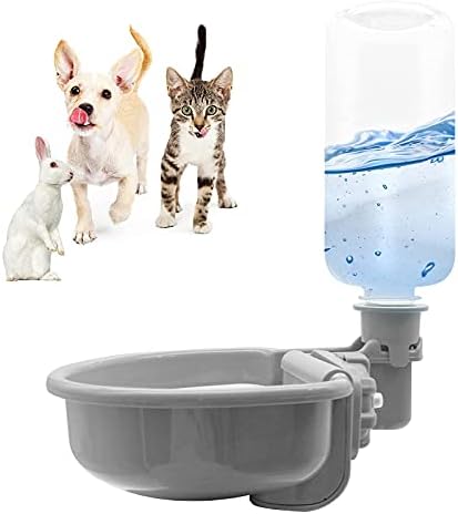 Vannon 16oz BPA Free Cage Water Bottles for Rabbits, Dogs, Ferrets, Cats and Other Small Animals, Anti-Overflow Water Dispenser for Crate