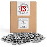 Stainless #8 Flat Washer, Stainless Steel 18-8 (100 pcs, 8 Flat Washer)
