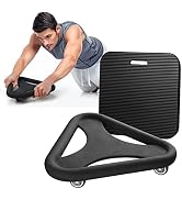 PELLOR Abs Workout Equipment, Abdominal Muscle Wheel, Multi-Functional Triangular Abdominal Stren...