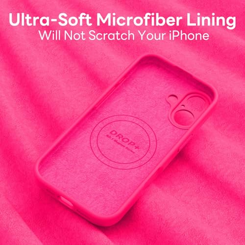 Vooii Magnetic for iPhone 17 Case, Compatible with Magsafe (Premium Liquid Silicone) (Integrated Camera Control Button) Full Body Protective Anti-Scratch Microfiber Lining 6.3", Hot Pink by Vooii - Used condition - Image 6