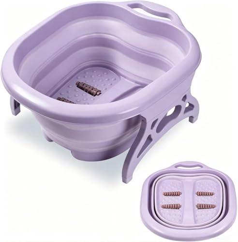 Spa de pies plegable con masaje y diseño compacto miniatura 1