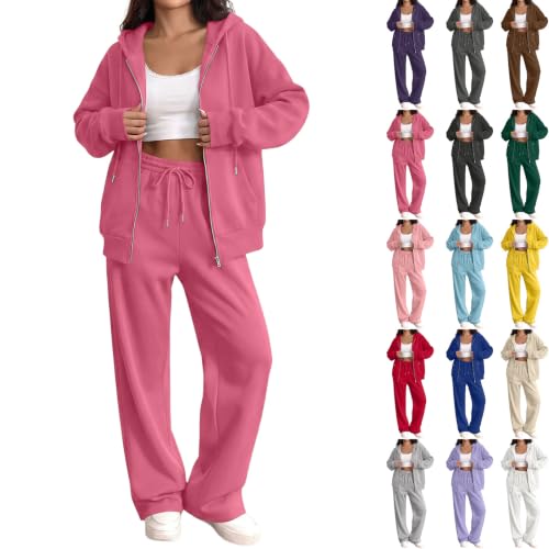 Matching Workout Sets for Women Hooded Sweatshirts Jogging Pants Sweatsuits - image 1