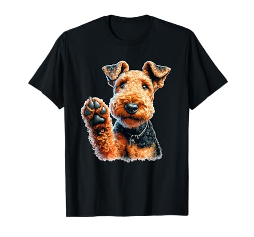 Charming Airedale Terrier Watercolor Art Dog Lover T-Shirt