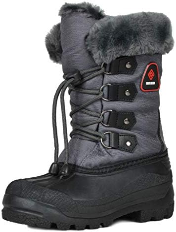 DREAM PAIRS Little Kid Maple Grey Knee High Winter Snow Boots Size 13 M US Little Kid