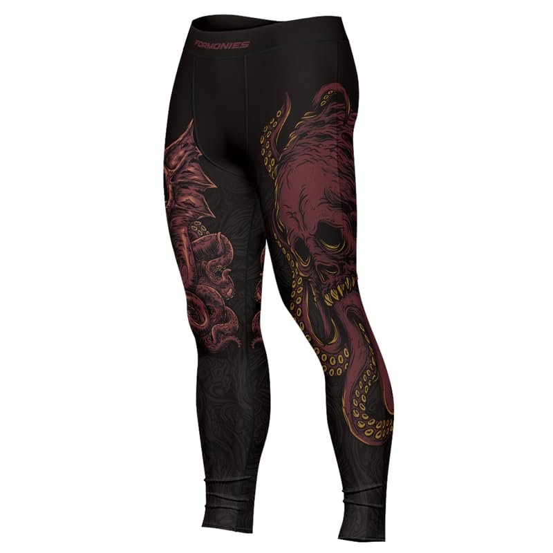 Octopus BJJ Spats Men's Dry Fit Compression Pants for MMA Jiu Jitsu Workout Grappling2