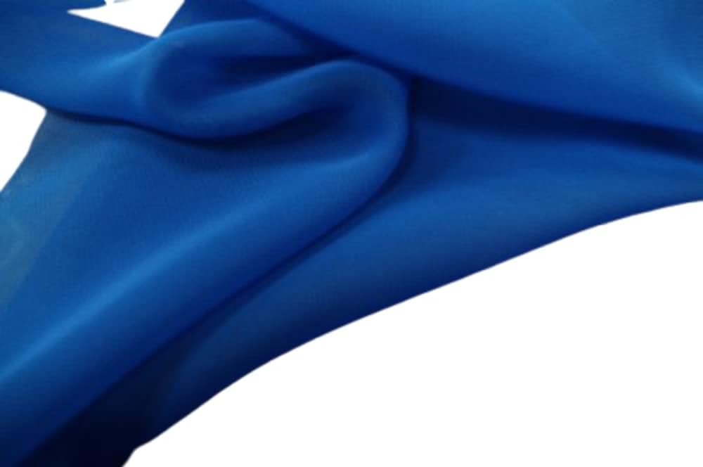 The Fabric Exchange 60" Wide Stylecrest Royal Blue Polyester Chiffon Fabric by The Yard