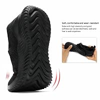 Kapsen Men's Non Slip Running Shoes Ultra Light Breathable Casual Walking Shoes Fashion Sneakers Mesh Workout Sports Shoes Full Black — image 7