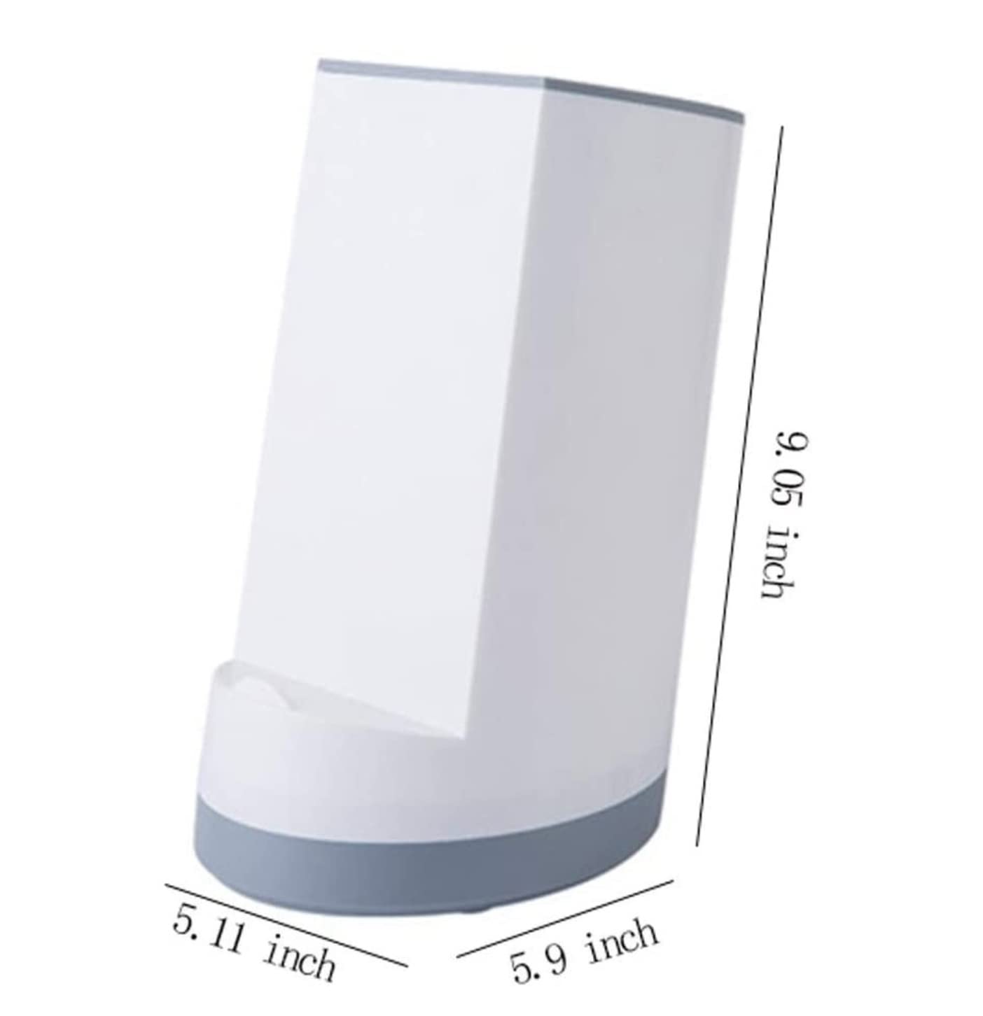 Messerblock Messerhalter Messerblock-Aufbewahrung Multifunktionaler Rack-Werkzeughalter Küchenzubehör Kreativer Kunststoff-Messerhalter Messerblock Ohne Messer (Color : White, Size : 15 * 13 * 23cm)