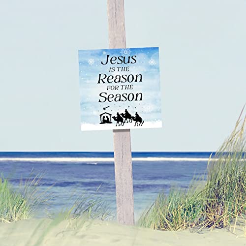 Plaque murale Jésus en bois rétro artisanale 35cm - 5