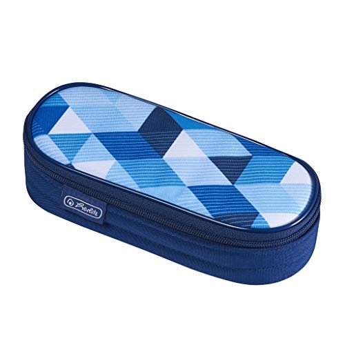 Preisvergleich Produktbild herlitz 50021215 Faulenzer Etui Blue Cubes, 1 Stück