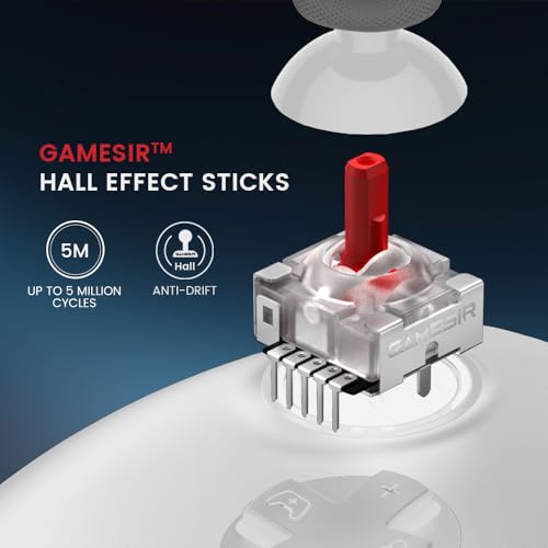 GameSir G7 HE C Wired Controller,Officially licensed Controller with Hall Effect Joysticks for Xbox Series X|S, Xbox One, Windows 10|11,Xbox Officially licensed Controller (White)