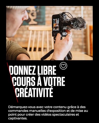 Canon EOS R50 V + RF-S 14-30mm F4-6.3 is STM PZ - Appareil pour Le Vlog Compatible avec l'Objectif Canon RF | Matériel pour Créateurs de Contenu | Vlog et Voyage | Connexion Bluetooth