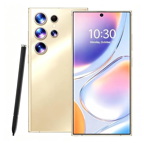 Image of C24 Ultra Unlocked Phone 5G Dual SIM, 8GB+256GB Large Storage (Gold)