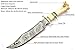 Delta :hand made Damascus steel Bowie Knife Handle Camel Bone
