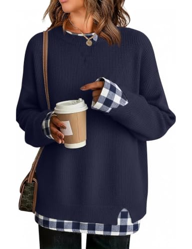 ETCYY Womens Sweaters School Teacher Outfits Oversized Fashion Fall Clothes