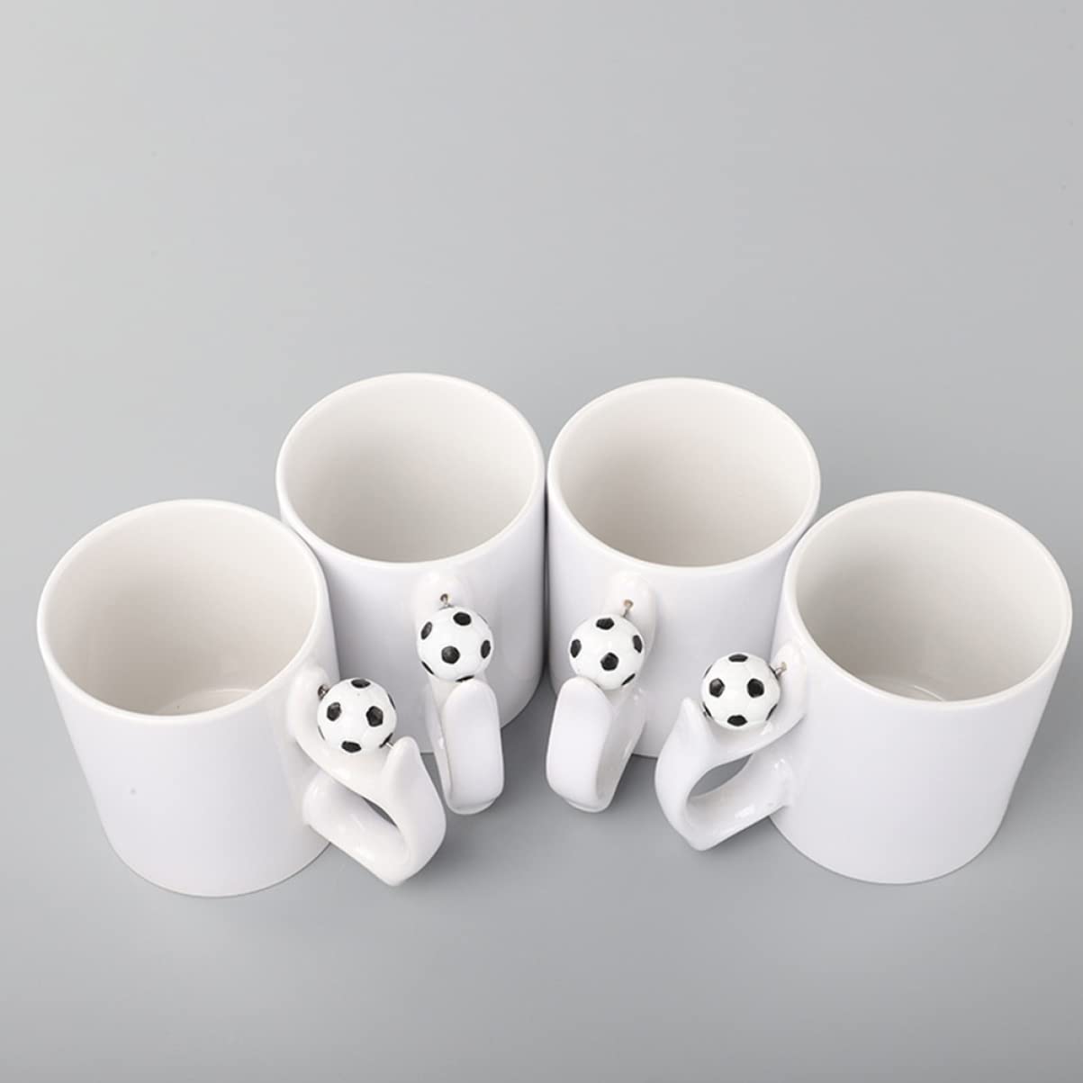 Garneck 2 Set Coppa Di Calcio Tazza Doppio Tazzine Caffe Tazze Caffe Bicchierini Da Caffe Bicchieri Caffe Tazzine Per Caffe Contenitore Per Bevande Boccale Di Latte Ceramica 2 Pezzi * 2