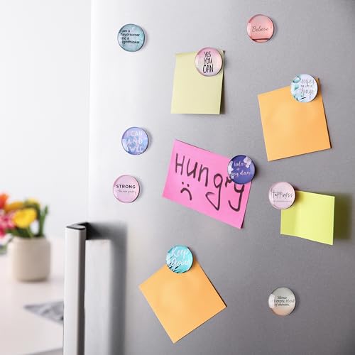 12 imanes decorativos redondos inspiracionales para refrigerador miniatura 6