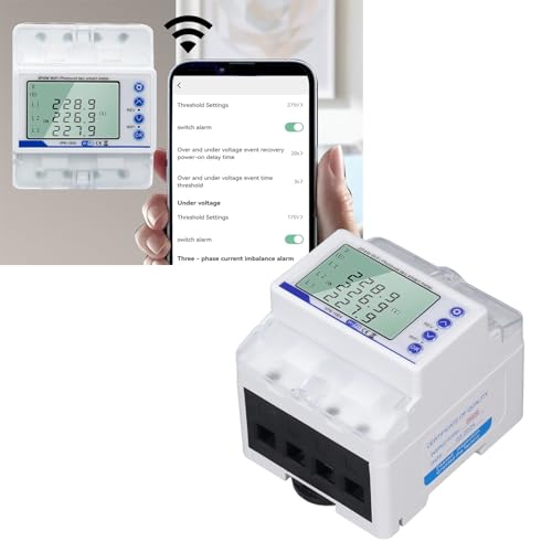 Compteur d'énergie WiFi monophasé avec écran LCD et coupure intelligente
