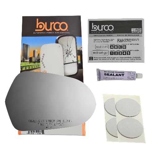 Fits 12-16 A6, 13-15 S6 Right Passenger Convex Mirror Glass Lens W/Silicone USA. Non Heated Without Optional Backing Plate