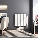 Produktbild Meykoers Design Heizkörper Doppellagig Wandheizkörper Flach 630x620mm, Designer Heizung Horizontal Weiß Seitenanschluss 826 Watt Radiator