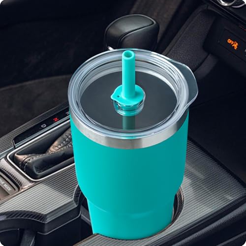 Bluwing 30 oz Tumbler Lid with Straw for YETI, Replacement Lid for YETI Rambler 26 oz Cup, 30 oz Tumbler, 35 oz Straw Mug, BPA Free Lids(Black)