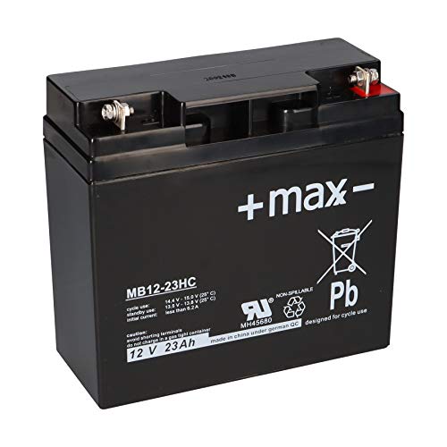 Batería de 23 Ah, 12 V, AGM, batería de plomo, para cortacésped, tractor cortacésped, cortacésped, barco, scooter, 17 Ah, 18 Ah, 19 Ah, 20 Ah, 22 Ah, QB