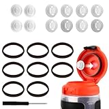 Gosknor 8pcs Dispensing Valves Compatible with Gatorade, Rubber Valves Plug, Rubber Seals & Screwdriver Replacement Accessories for GX 30oz Water Bottle & Squeeze Bottle 32oz