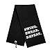 Funny Golf Towel, Swing Swear Repeat, Golf Gifts for Men - Golf Accessories for Men, Embroidered Golf Towels for Golf Bags with Clip, Black