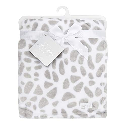 TRES DOUX COUVERTURE IMPRIME GIRAFE POUR BEBE GRIS/BLANC DE LA NAISSANCE Cover