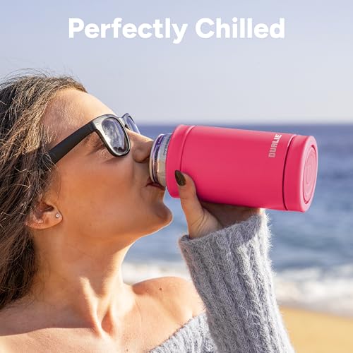 DUALIE 3 in 1 Insulated Can Cooler - Universal Size for 12 oz Cans, Slim Cans, and Bottles - Magenta by DUALIE - Image 5