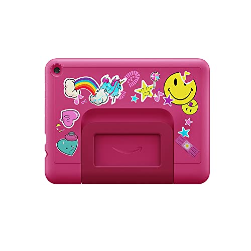 Kindgerechte Hülle von Amazon für das Fire HD 8-Tablet (nur kompatibel mit der 12. Generation, 2022), Regenbogen-Design