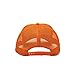 The Vintage Year Two Tone Toyo Straw Natural Paper Mesh Adjustable Trucker Baseball Cap (Paper Straw Natural/Orange)