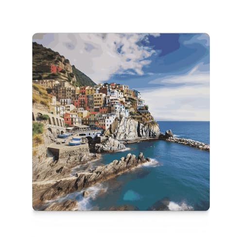Dessous de verre Cinque Terre anti-traces pour table basse propre - 4