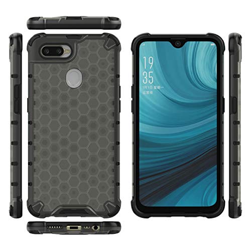 Image of Glasgow Back Case Cover for Oppo A5s Shockproof Military Grade Back Cover - Black