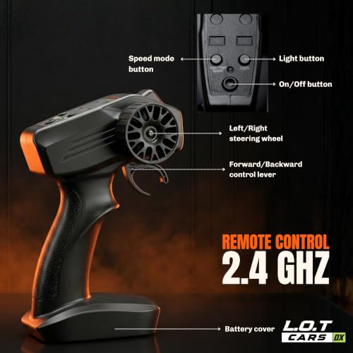 Image of Zipp Remote Control Car | 20Kmph, 2.4Ghz | Rc Drifting Car, Rc Car 4x4, Drift Car Remote Control Range Upto 100m, Multi-Mode LED Lights (Burnout Prism)
