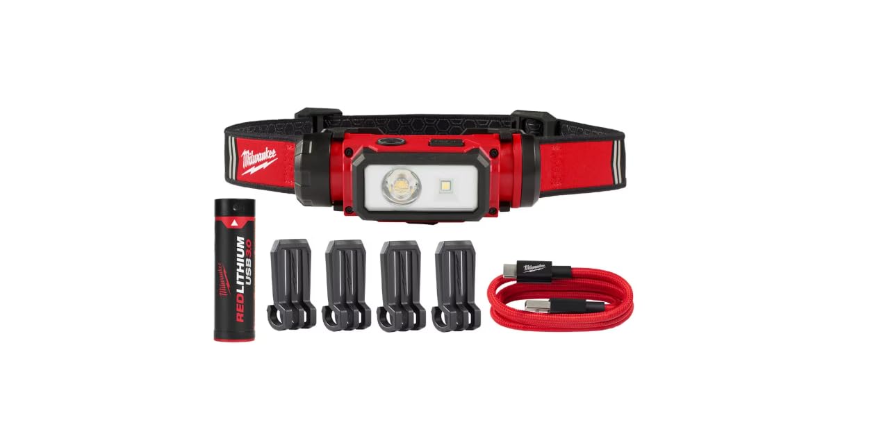 Electric - REDLITHIUM. USB Hard HAT HEADLAMP