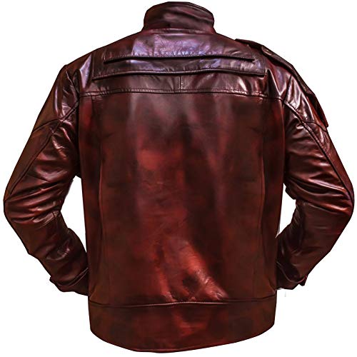 Galaxy 2 Leather Jacket - Faux Leather - Maroon Color3