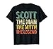 Herren Scott Der Mann Der Mythos The Legend Shirt Vorname Scott T-Shirt