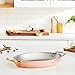 Mauviel M'150 B 1.5mm Polished Copper & Stainless Steel Oval Pan With Brass Handles, 11.8-in, Made in France