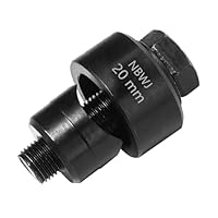Blechlocher Lochstanzer Schraublochstanzer 20 mm Blechstanzer Lochschneider mit Sechskantadapter für Küchenarmaturen, Spüle, Stahlplatte, Edelstahl, Metall