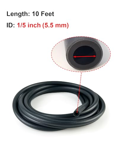 Image of 10 Feet 1 /5 Inch ID 5.5mm Fuel Line Hose Gas Line 95001-55008-60M | for ATV Quad Pit Dirt Bike Go Kart Mini Bike ATV Generator Small Engines w / 20 Clamps