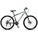 AVASTA 26-inch Mountain Bike for Man Male and Woman Female Adult with Lightweight Aluminum Alloy Frame and Dual Disc Brakes,Front Suspension,21-Speed Gear Shifters,Hidden Brake Cables,Blue