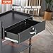 VEVOR Beauty Salon Trolley Cart, 3-Tier Hair Salon Stations Cabinet for Stylist with Lockable Drawer, MDF Rolling Storage Station with 4 Wheels (2 Lockable) for Beauty SPA Barbershop Tattoo
