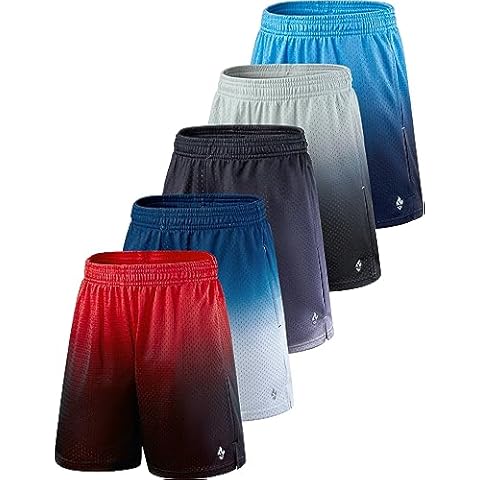 Liberty Pro Boys Athletic Mesh Basketball Shorts 5 Pack Cover