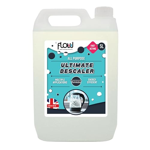 Flow Heavy Duty Catering Descaler For Use On Washing Machines, Dishwashers, Coffee Machines | Protecting Against Appliance Breakdowns | Limescale Remover Intensive Descaler (5 Litre)