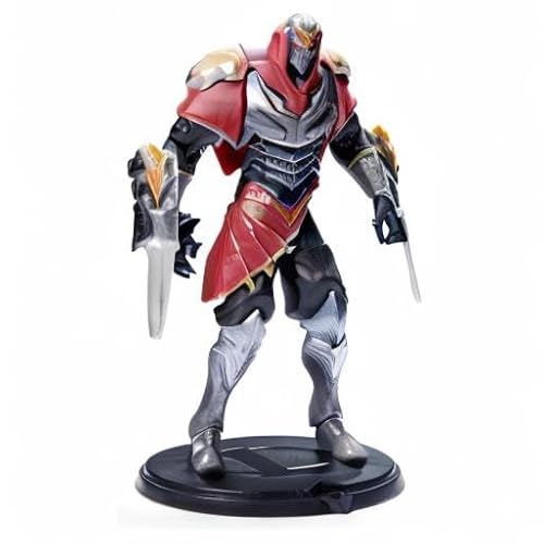 LEAGUE OF LEGENDS - FIGURINE PREMIUM 18 CM ZED - Figurine Articulée Zed 18 cm A Collectionner - Avec Détails Qualité Et 2 Accessoires - Collection Champion - 6062261 - Jouet Enfant 12 ans et +